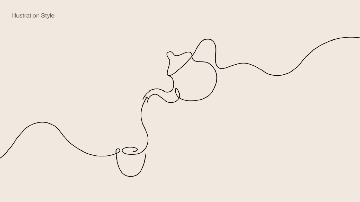 Al Maghrib continuous route-line illustration system