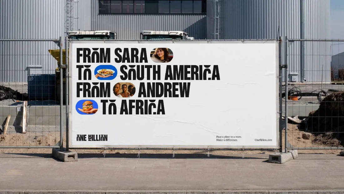 One Billion outdoor campaign poster