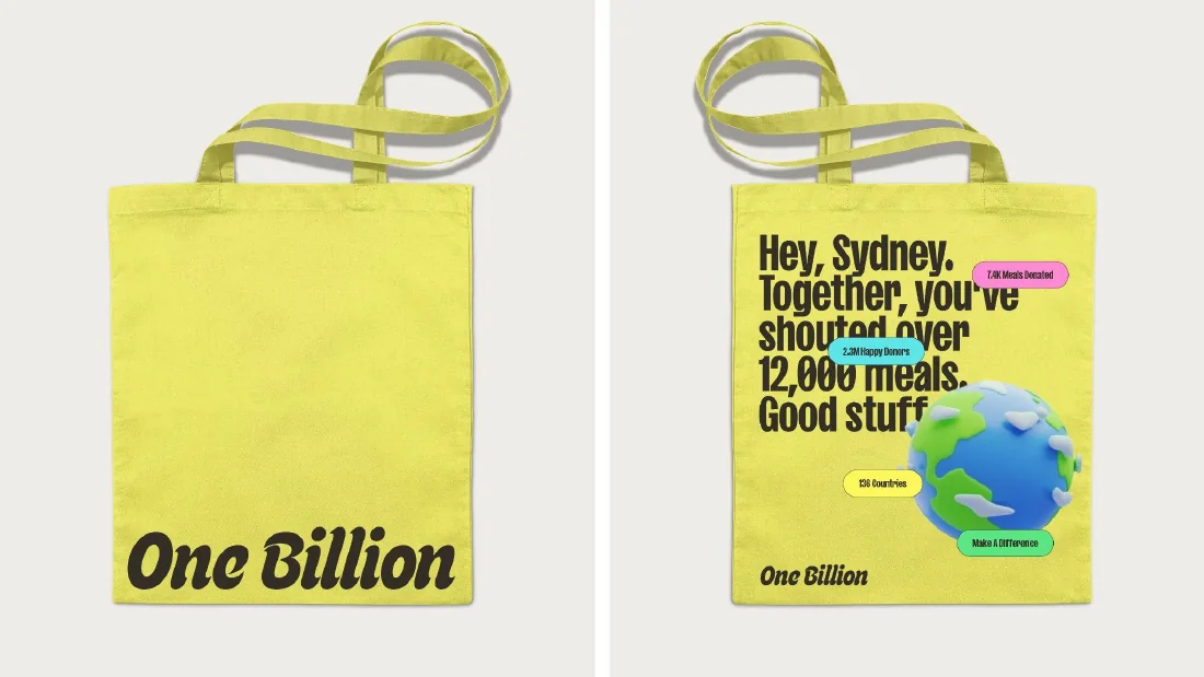 It's Your Shout campaign tote bag