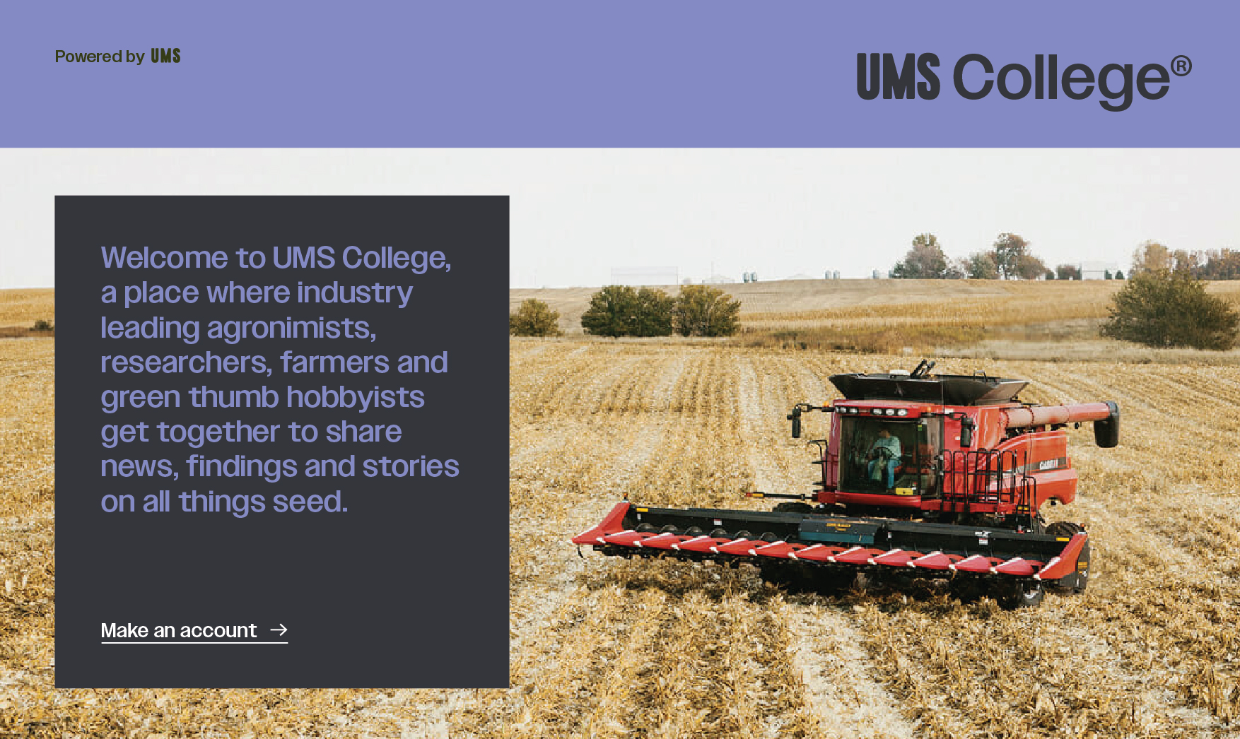 UMS College website experience